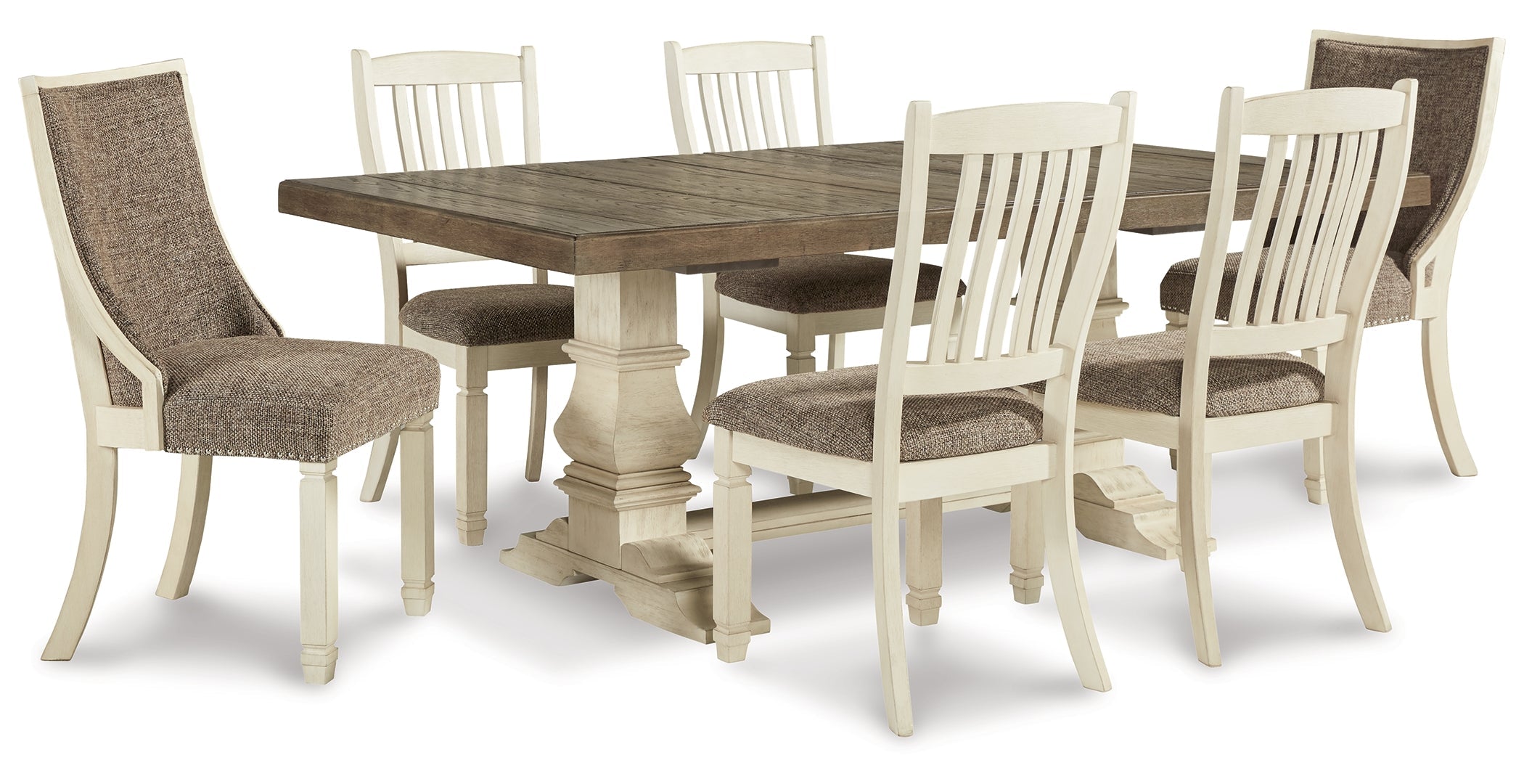 Bolanburg Dining Table and 6 Chairs with Storage