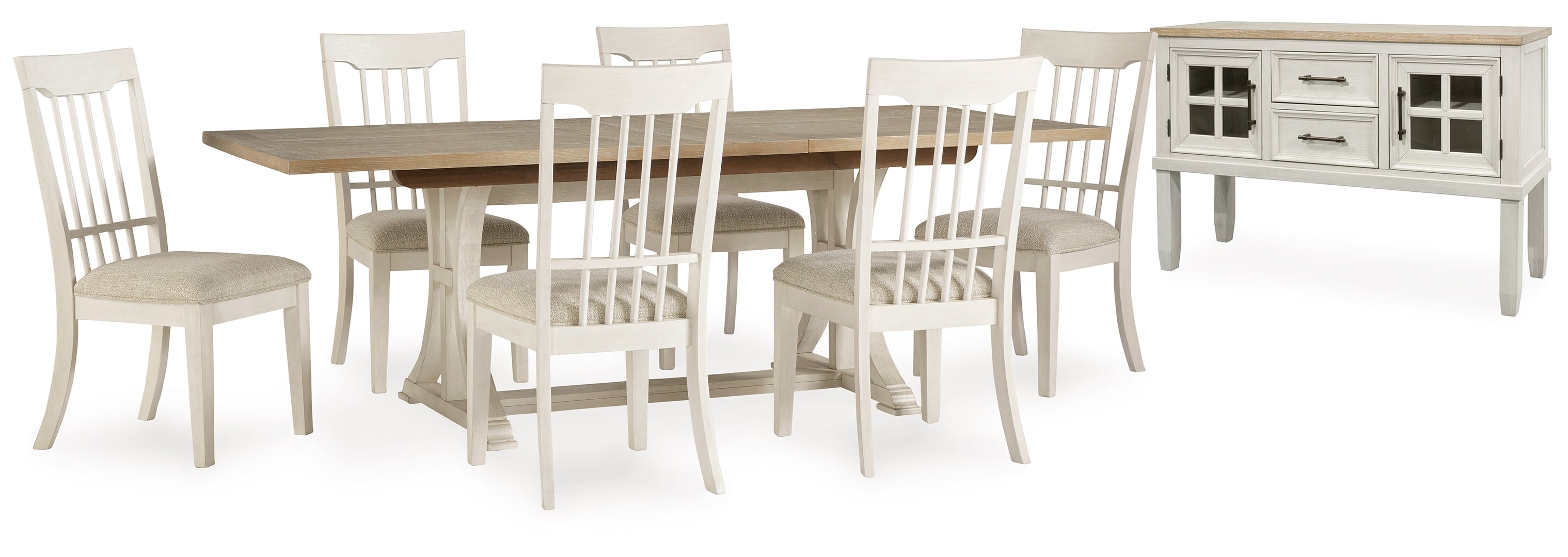 Shaybrock Dining Table and 6 Chairs with Storage