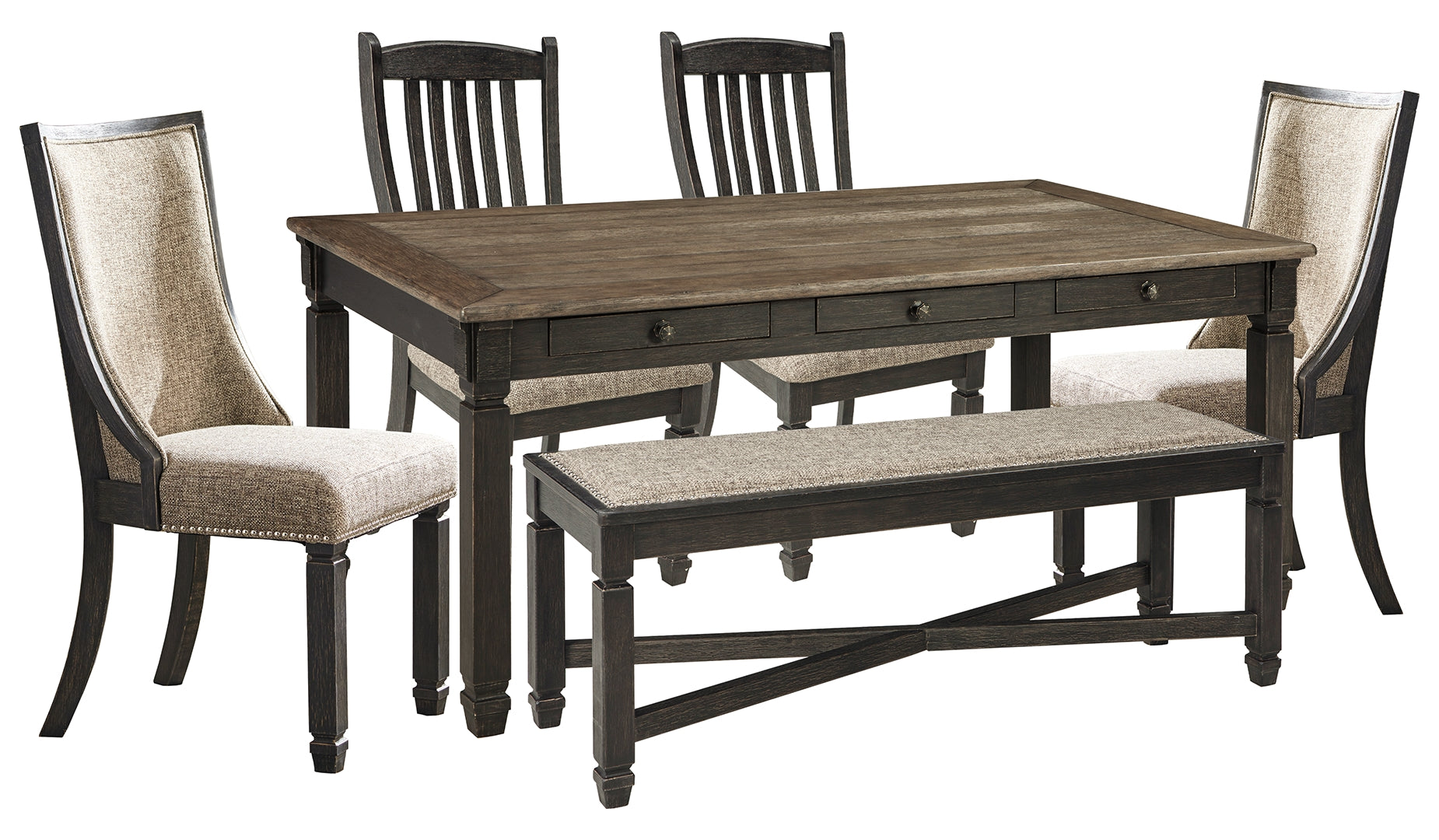 Tyler Creek Counter Height Dining Table and 6 Barstools