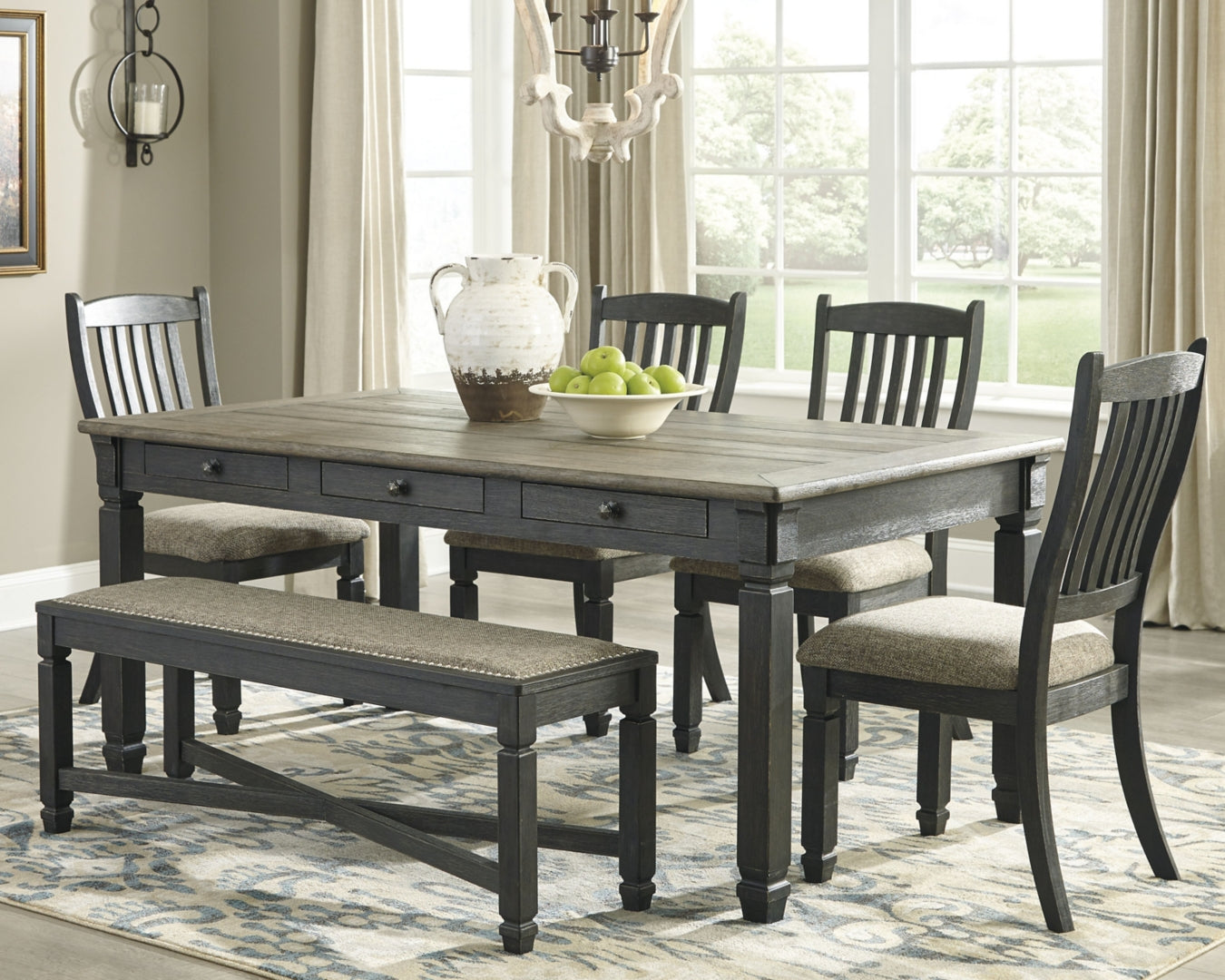 Tyler Creek Counter Height Dining Table and 6 Barstools