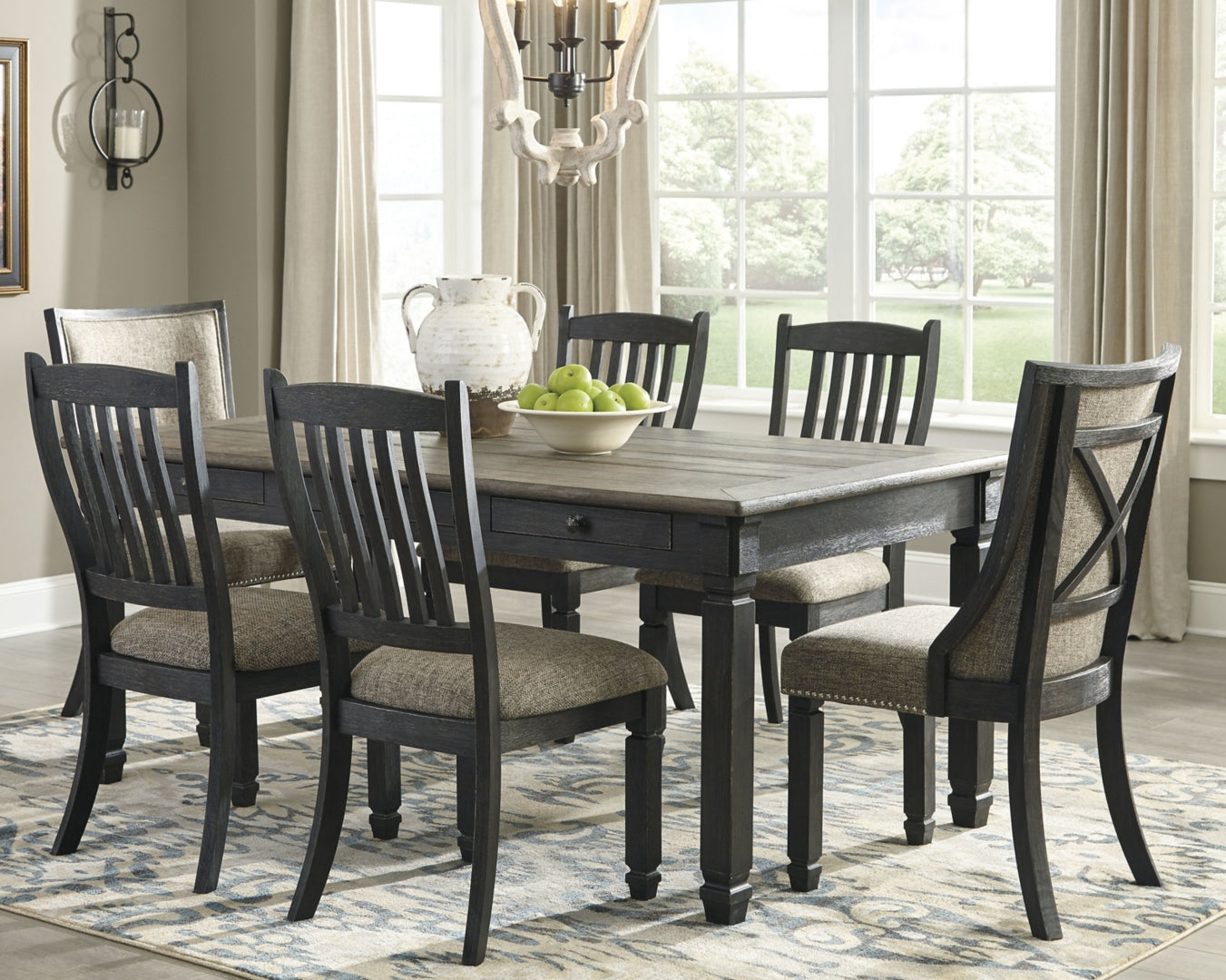 Tyler Creek Counter Height Dining Table and 6 Barstools