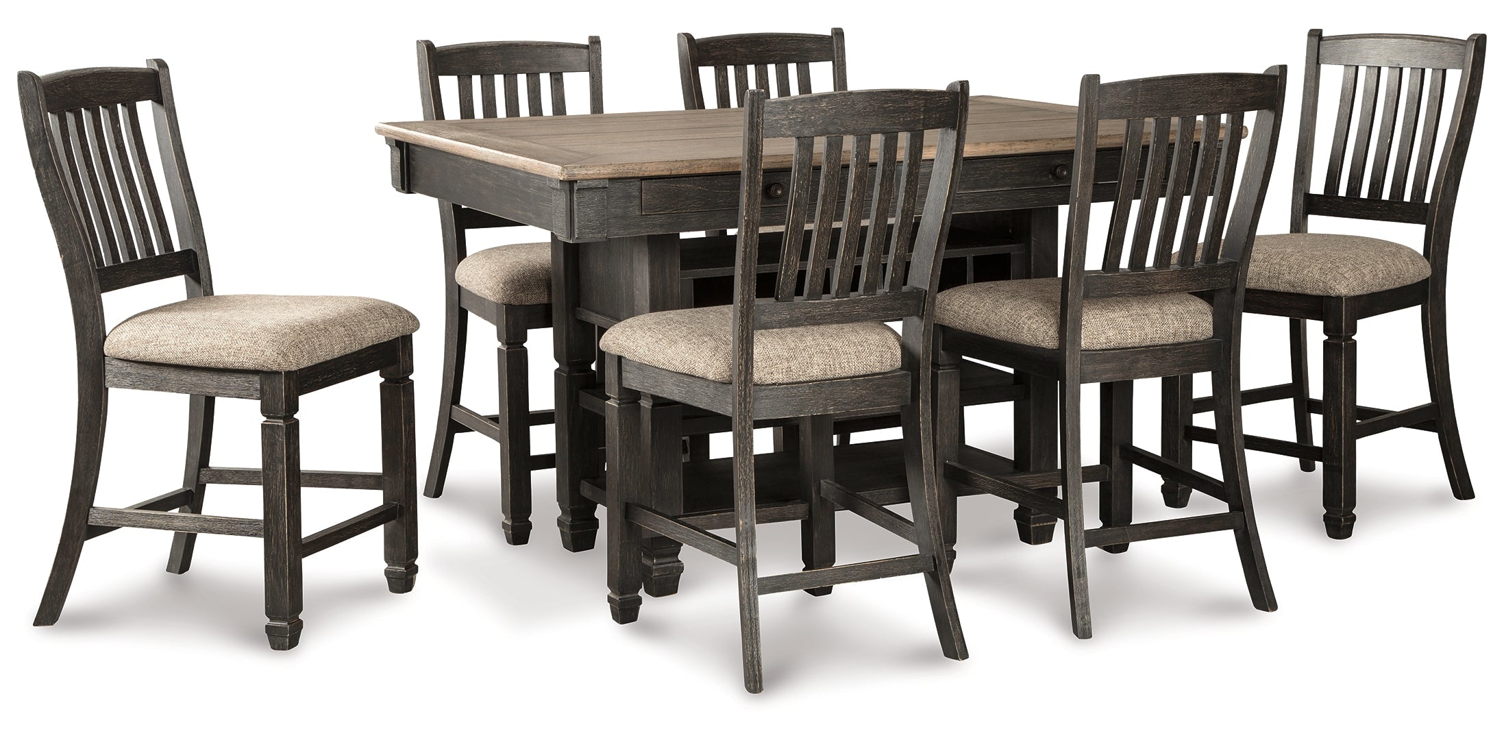 Tyler Creek Counter Height Dining Table and 6 Barstools