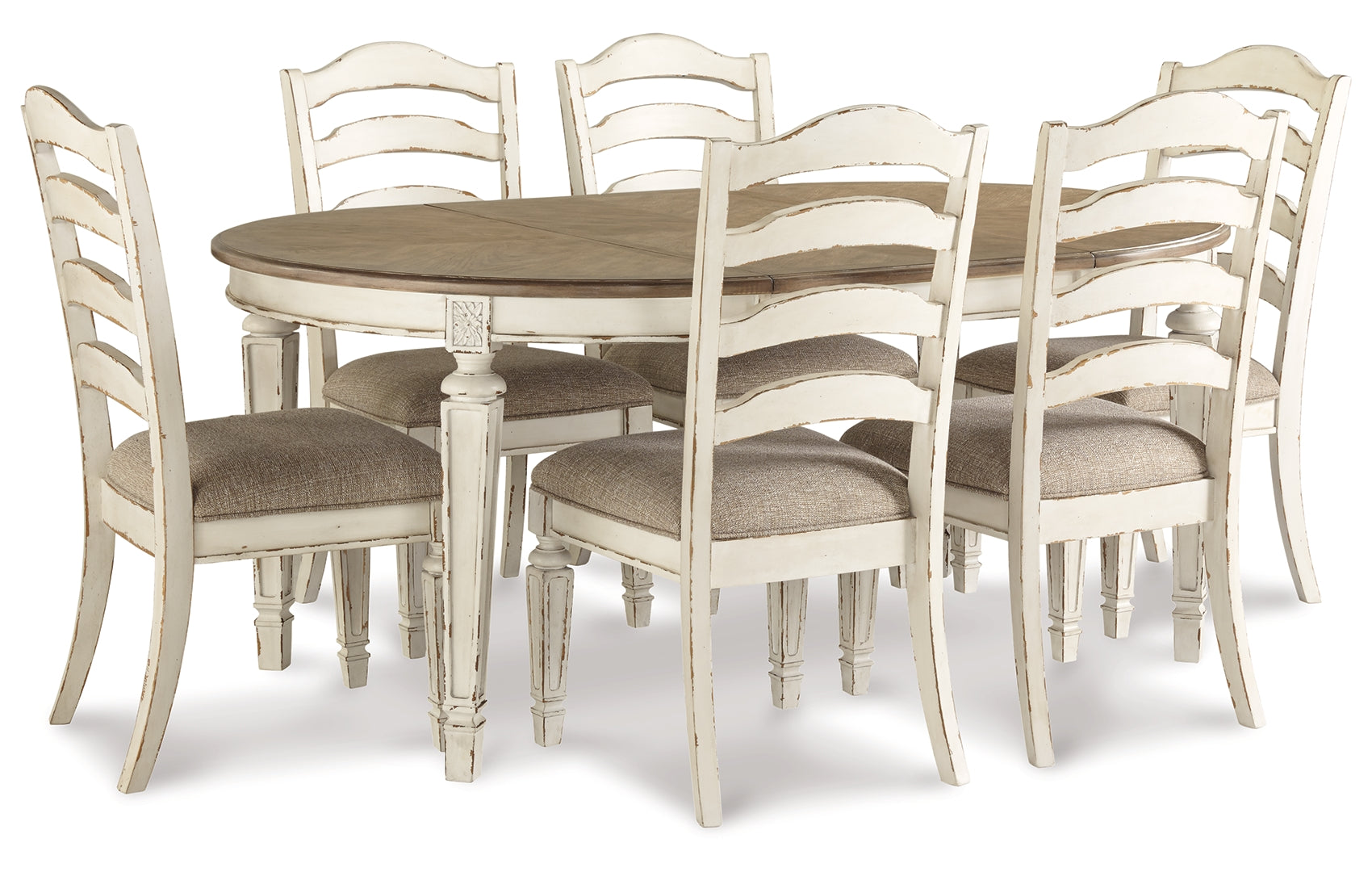 Realyn Dining Table and 4 Chairs