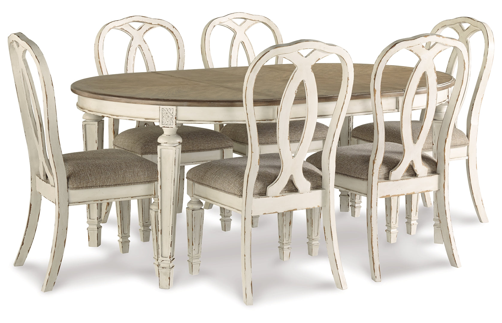 Realyn Dining Table and 4 Chairs