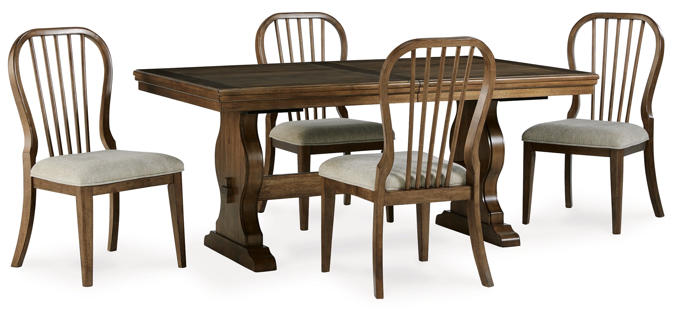 Sturlayne Dining Table and 6 Chairs with Storage