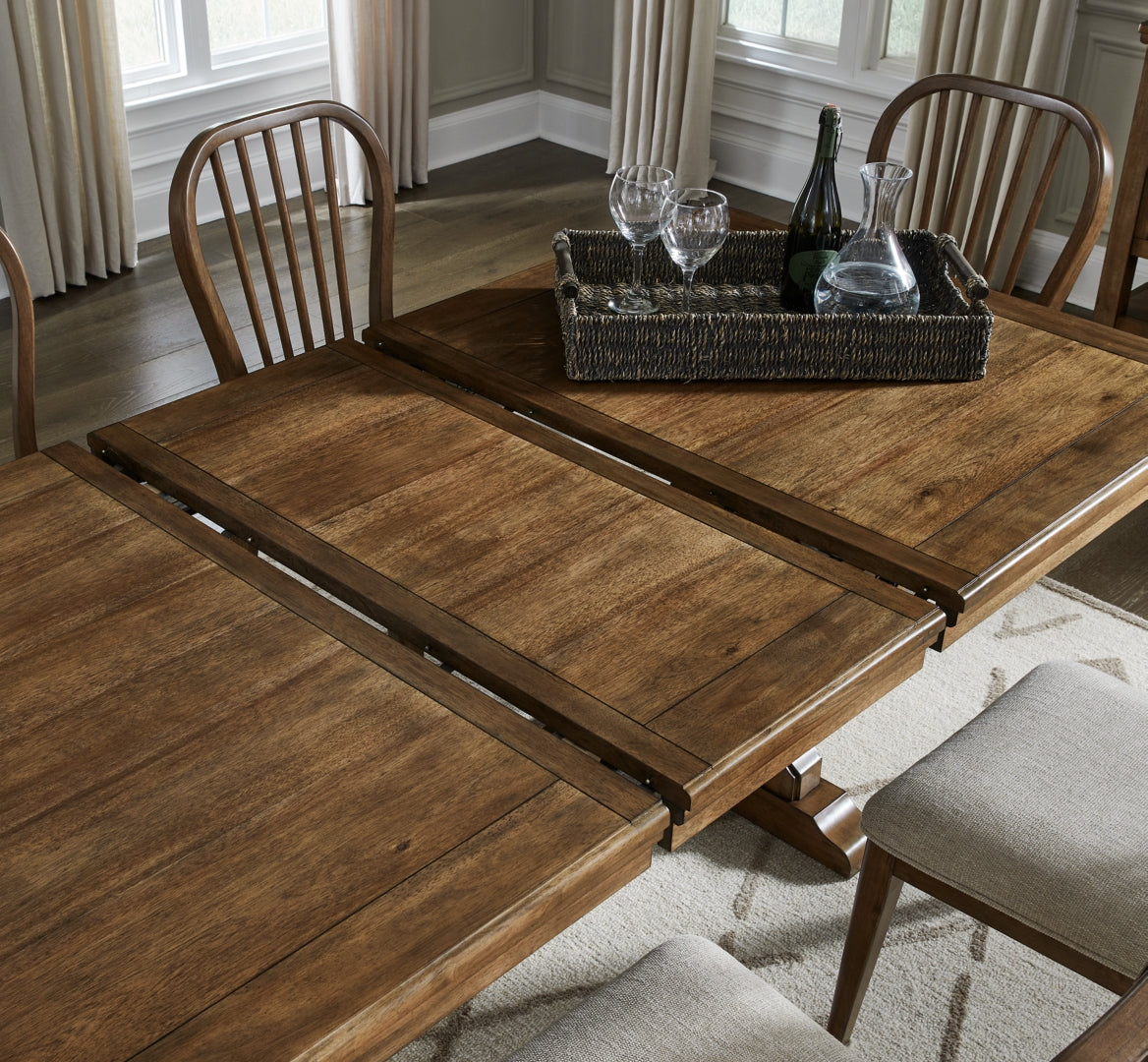 Sturlayne Dining Table and 6 Chairs with Storage