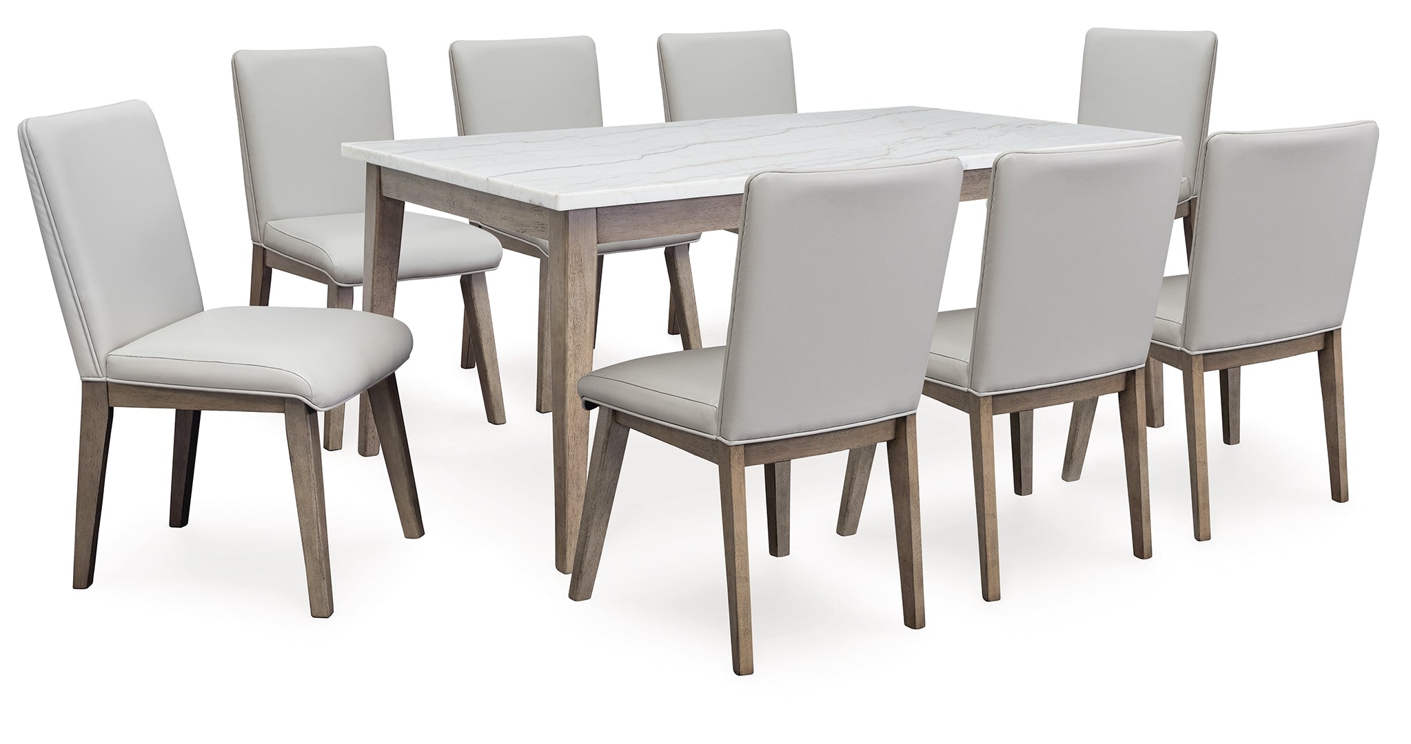 Loyaska Dining Table and 8 Chairs