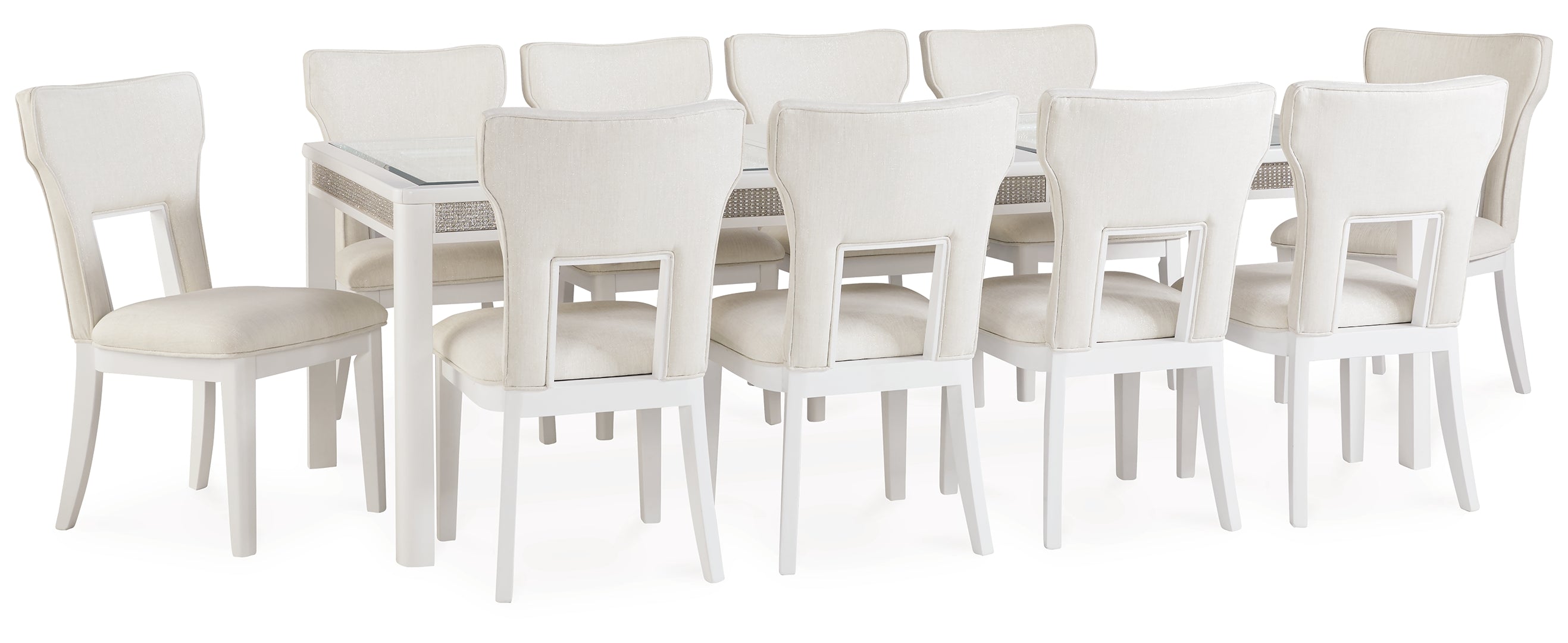 Chalanna Dining Table and 10 Chairs