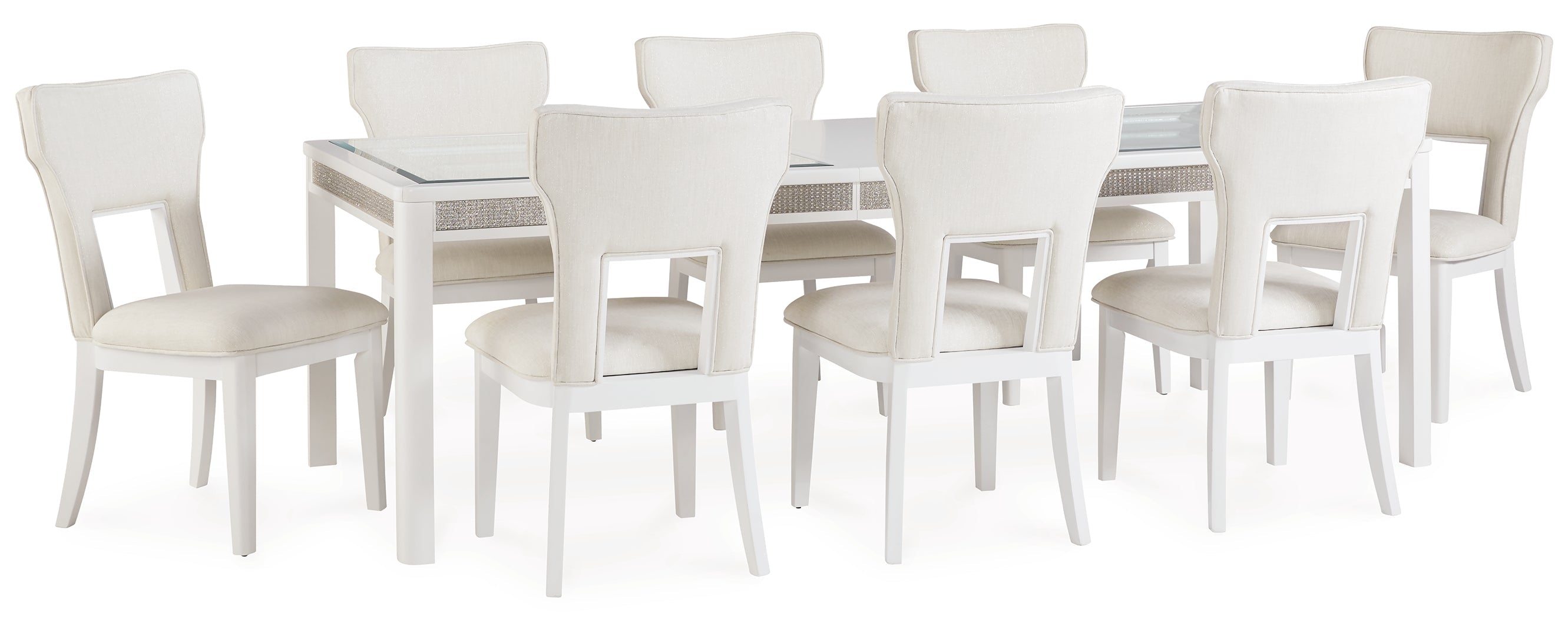 Chalanna Dining Table and 8 Chairs