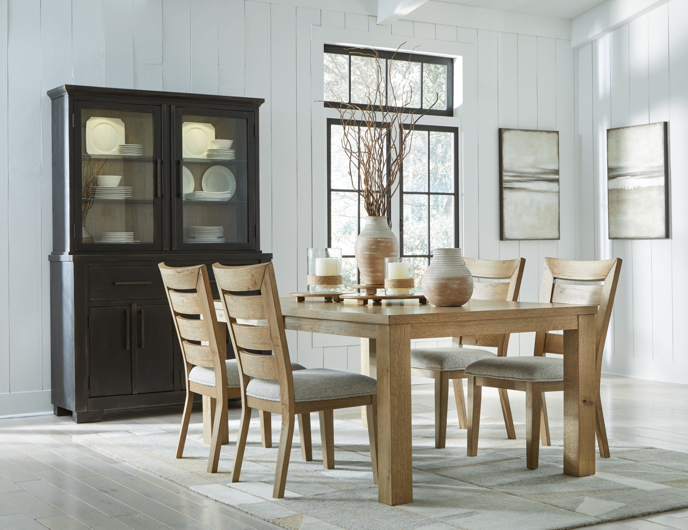 Galliden Dining Table and 10 Chairs with Storage