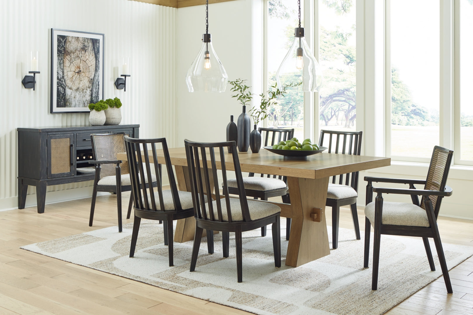 Galliden Dining Table and 6 Chairs