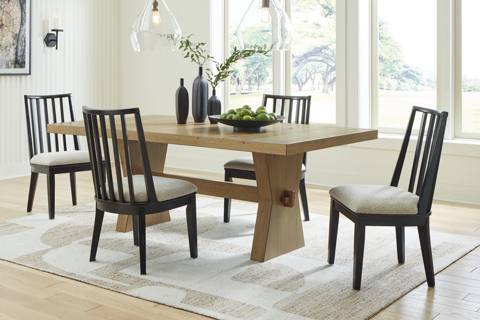 Galliden Dining Table and 10 Chairs with Storage