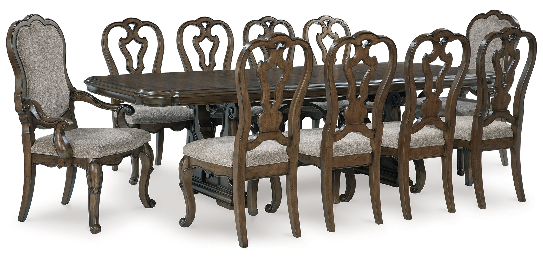 Maylee Dining Table and 10 Chairs