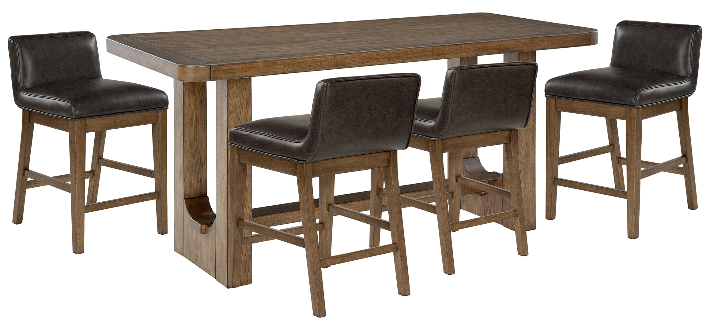 Cabalynn Counter Height Dining Table and 4 Barstools