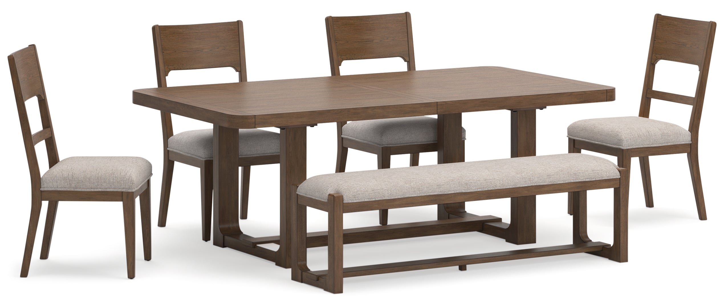 Cabalynn Dining Table and 4 Chairs and Bench