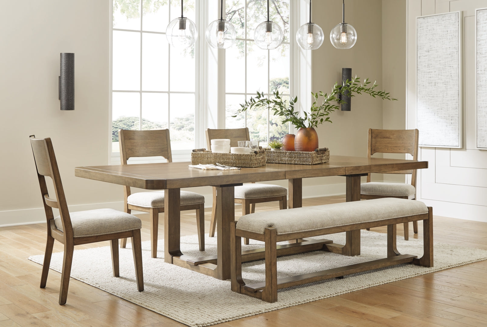 Cabalynn Counter Height Dining Table and Barstools