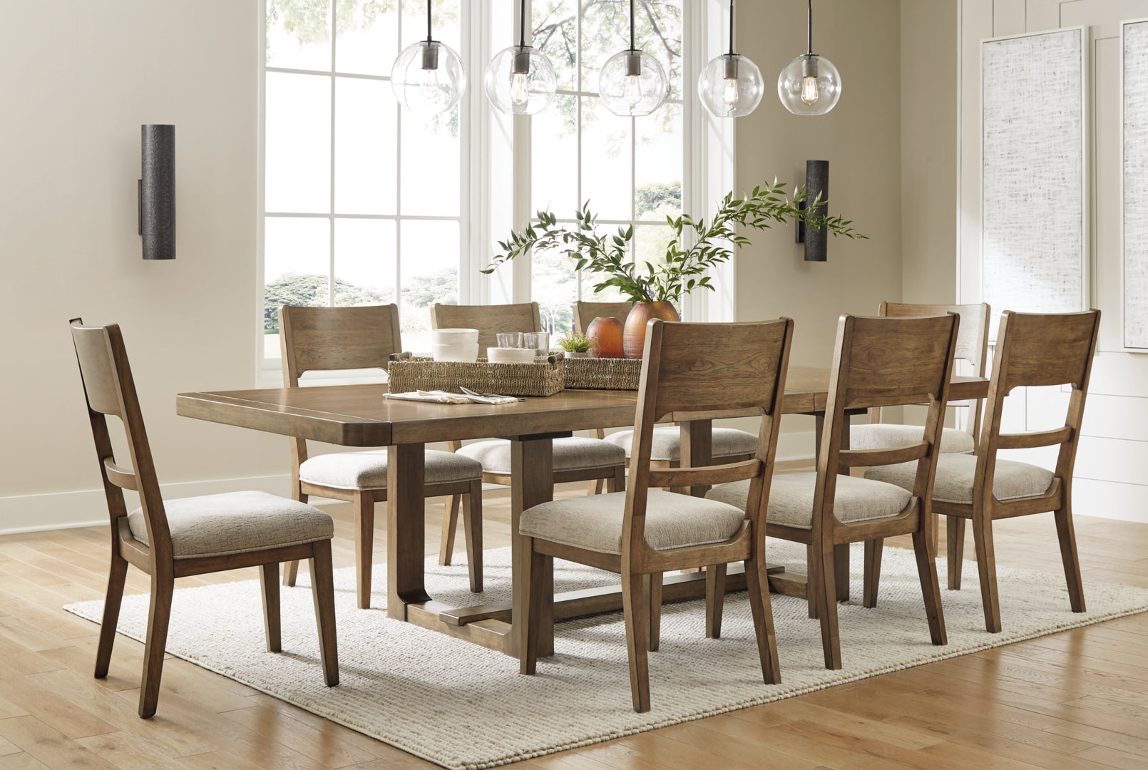 Cabalynn Counter Height Dining Table and Barstools