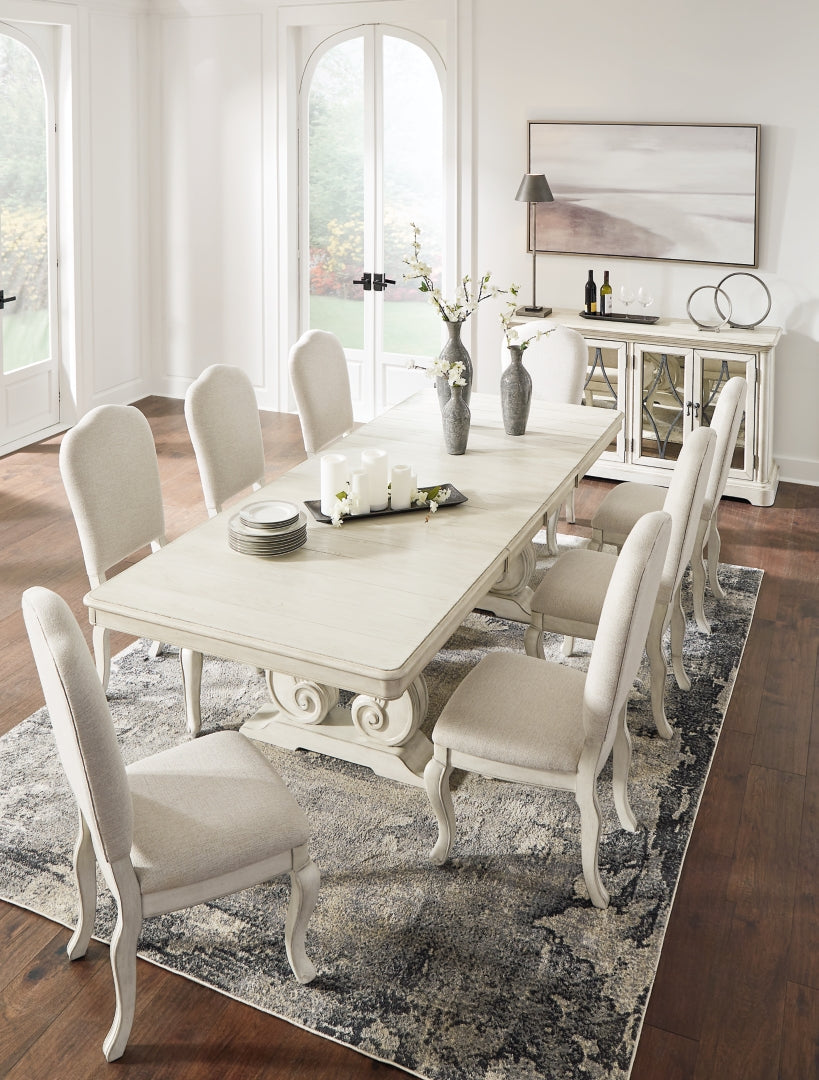 Arlendyne Dining Table and 4 Chairs with Storage