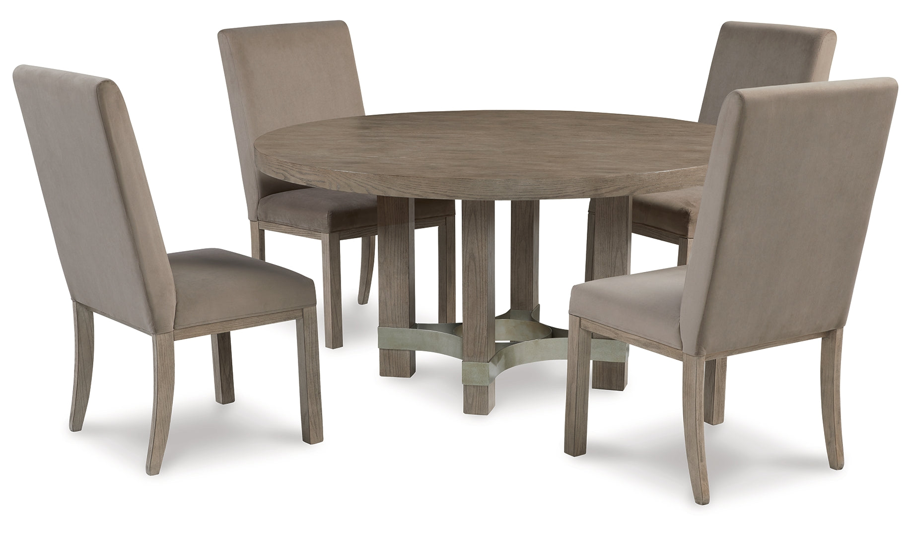 Chrestner Dining Table and 4 Chairs with Storage