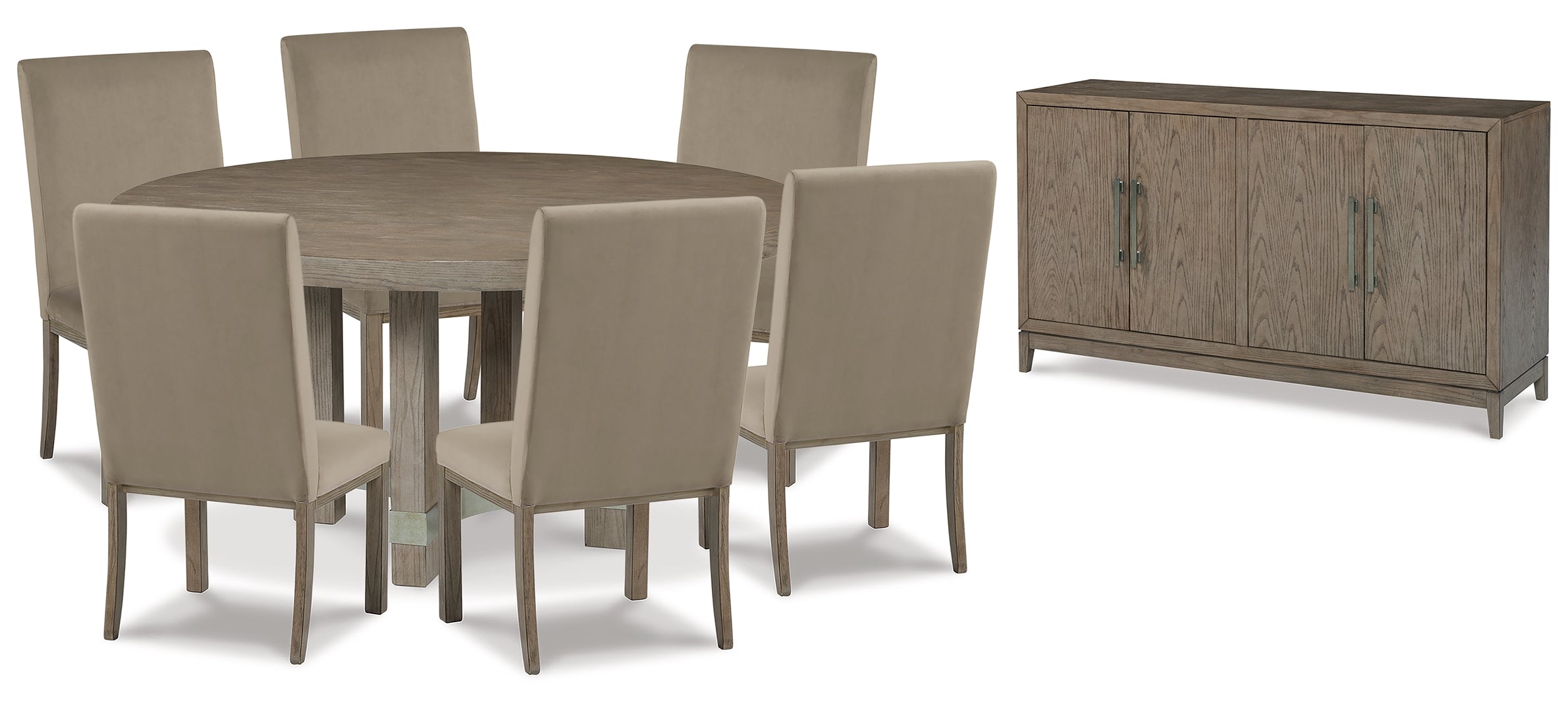 Chrestner Dining Table and 4 Chairs with Storage