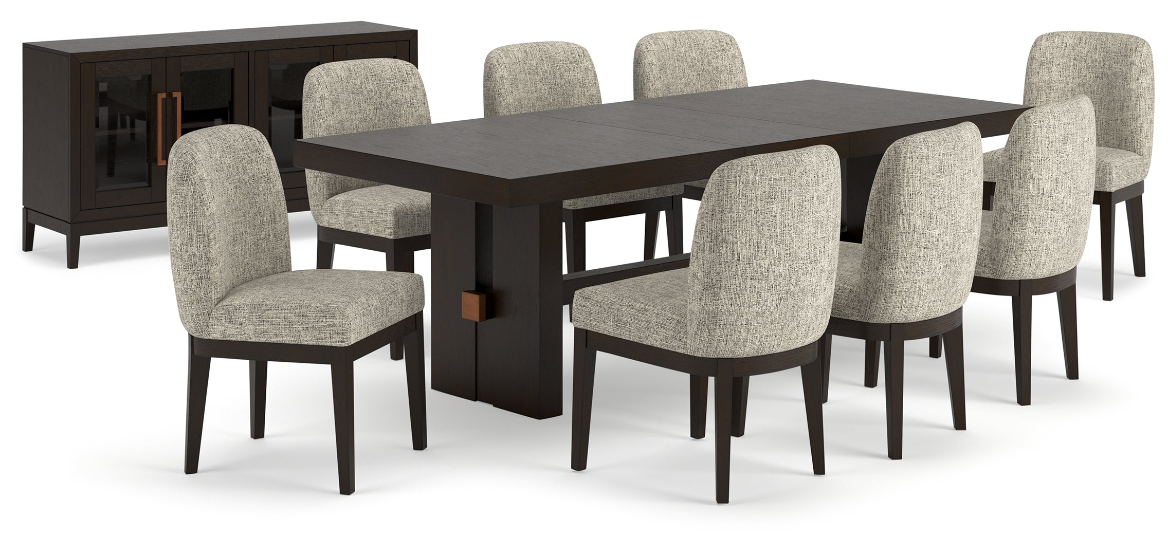 Burkhaus Dining Table and 8 Chairs