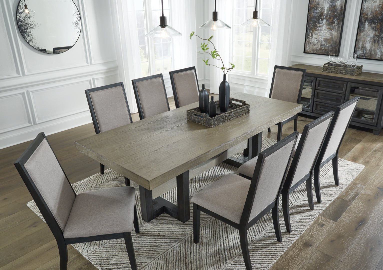 Foyland Dining Table and 6 Chairs