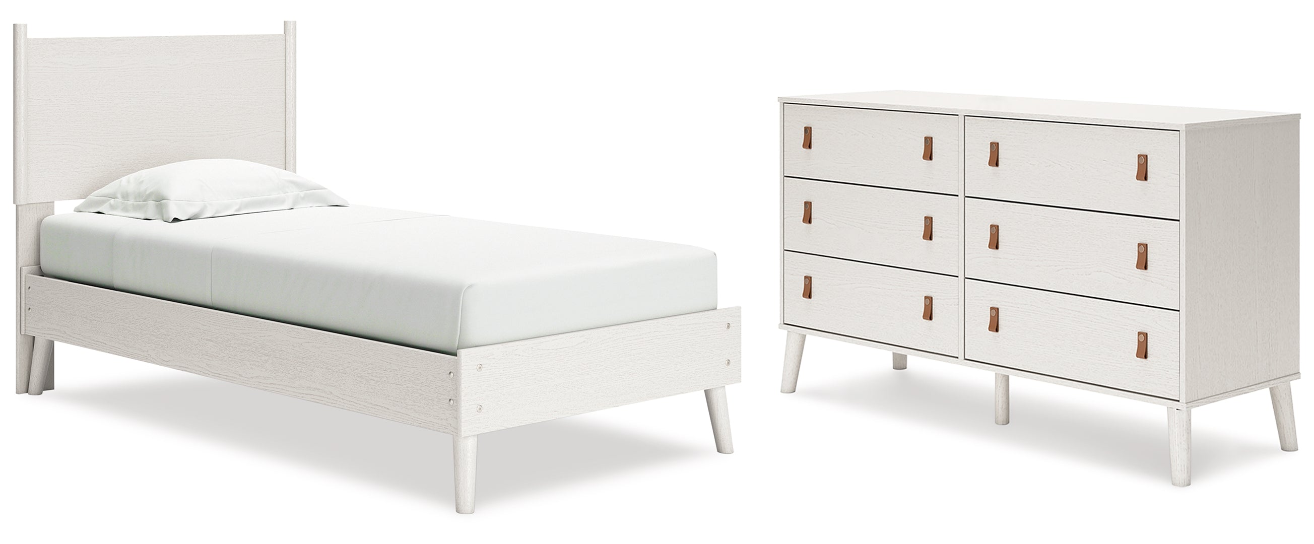 Aprilyn Twin Panel Bed with Dresser