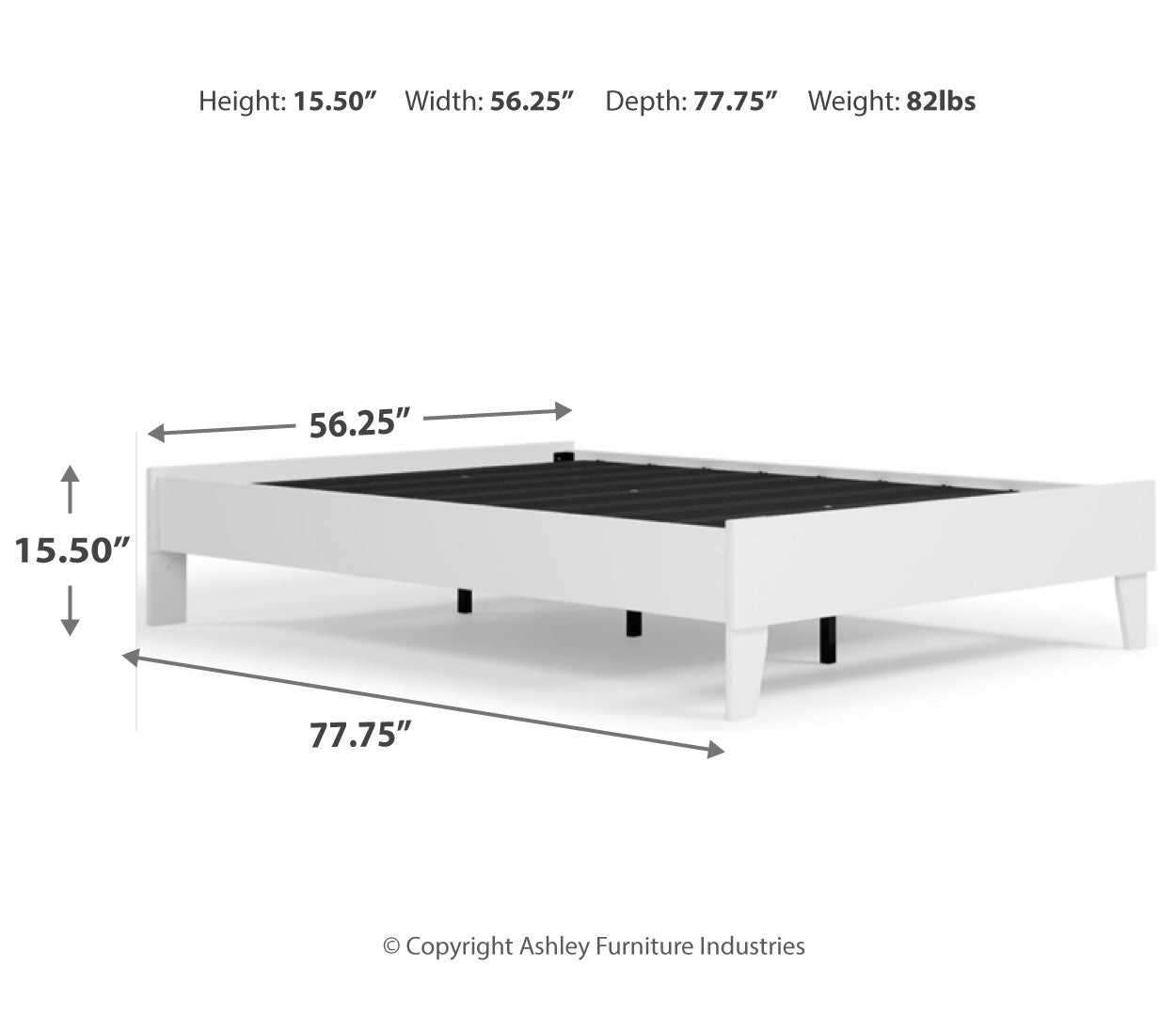 Piperton Full Bookcase Storage Bed