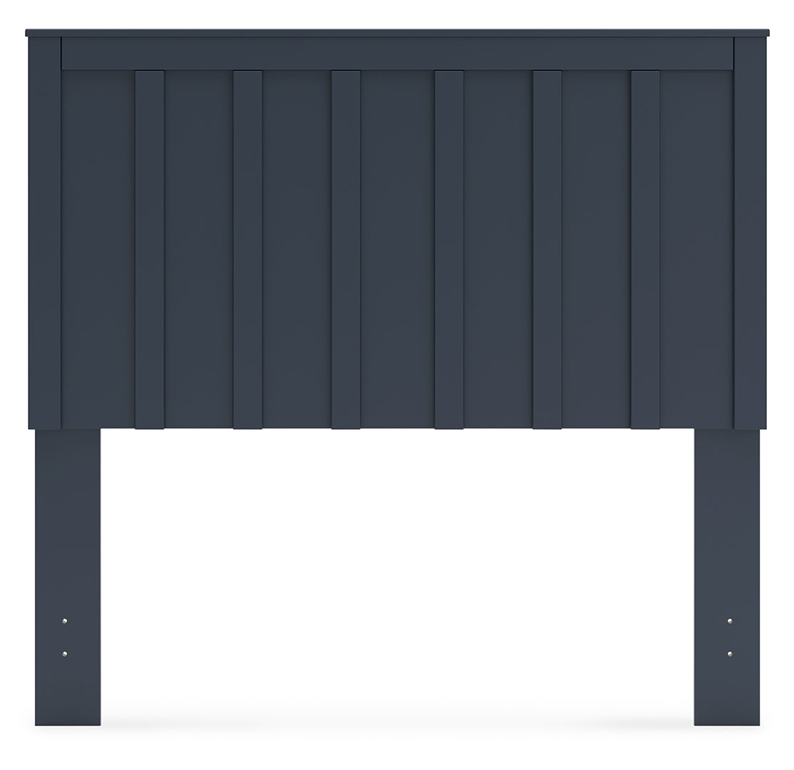 Simmenfort Blue Panel Headboard Bedroom Set