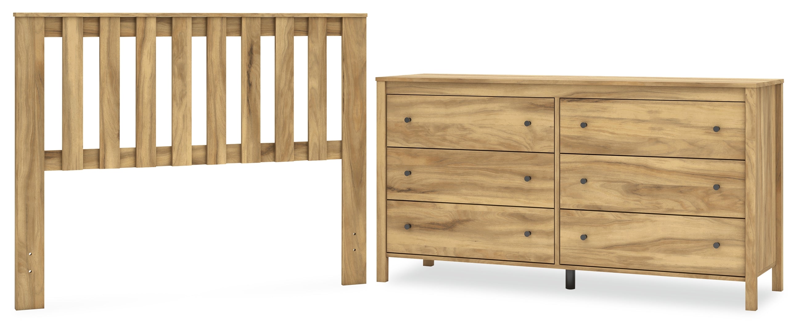 Bermacy Full Panel Headboard with Dresser