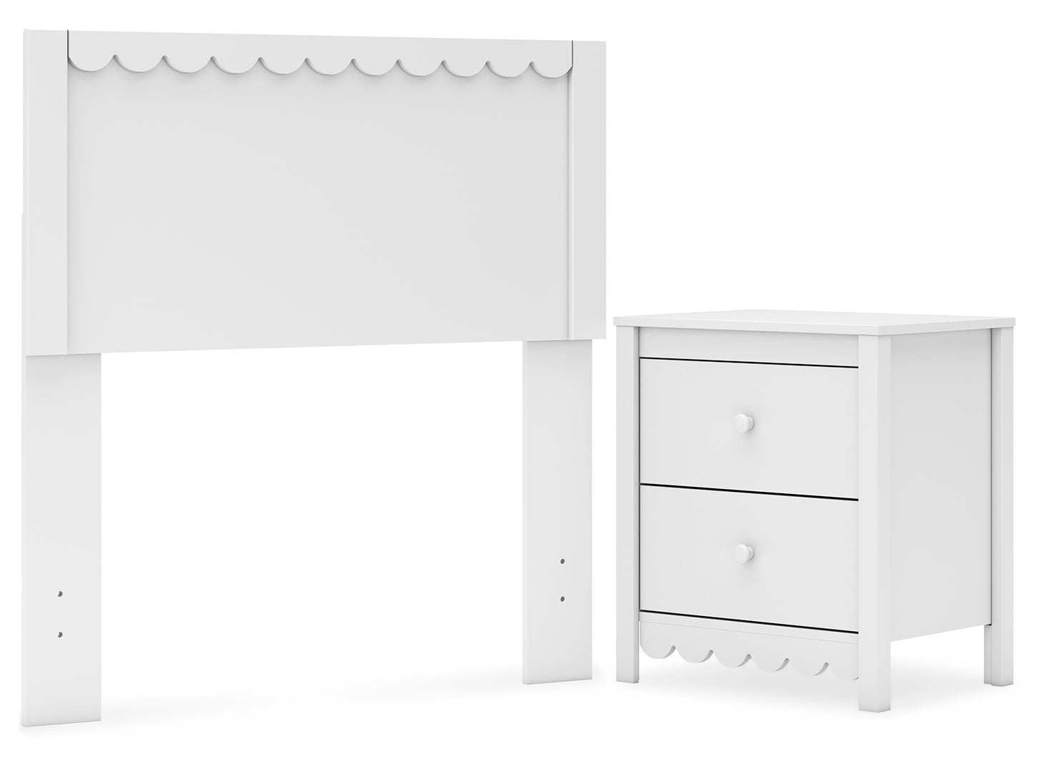 Hallityn Twin Panel Headboard with Nightstand