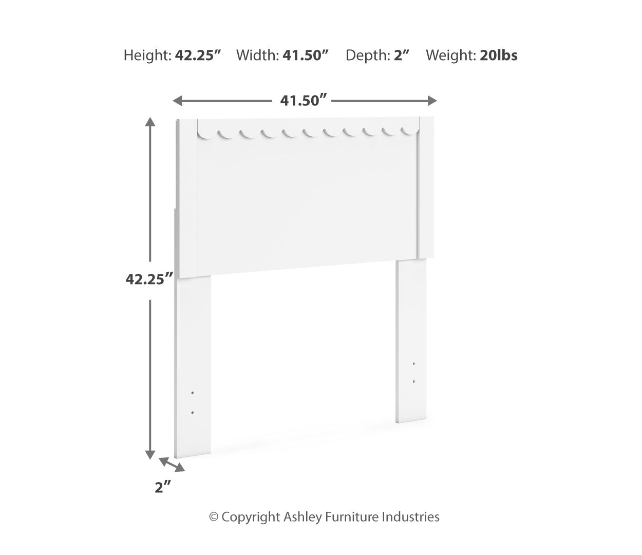 Hallityn White Platform Bedroom Set