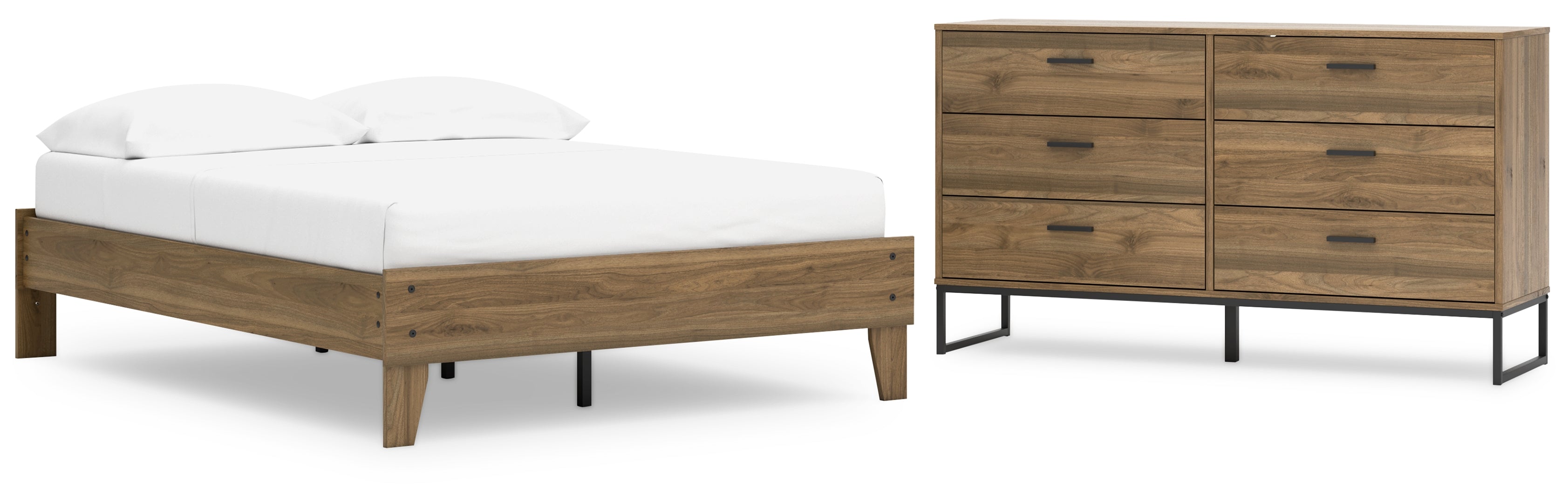 Deanlow Full Platform Bed with Dresser