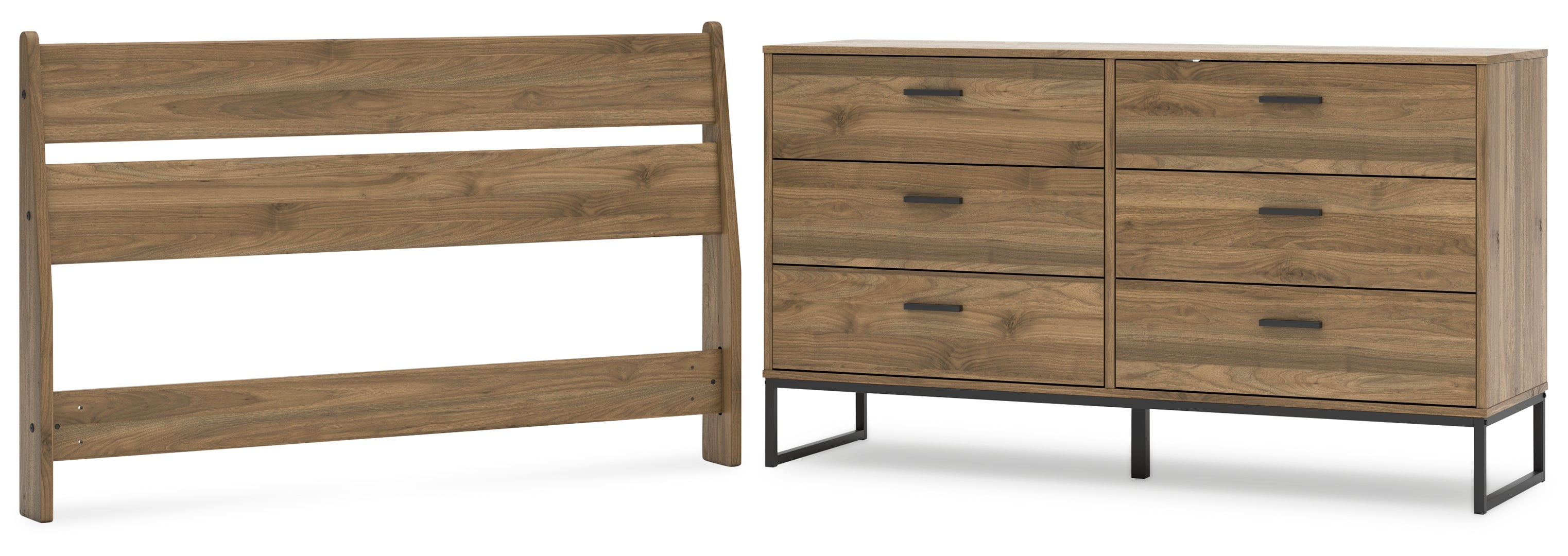 Deanlow Full Panel Headboard with Dresser