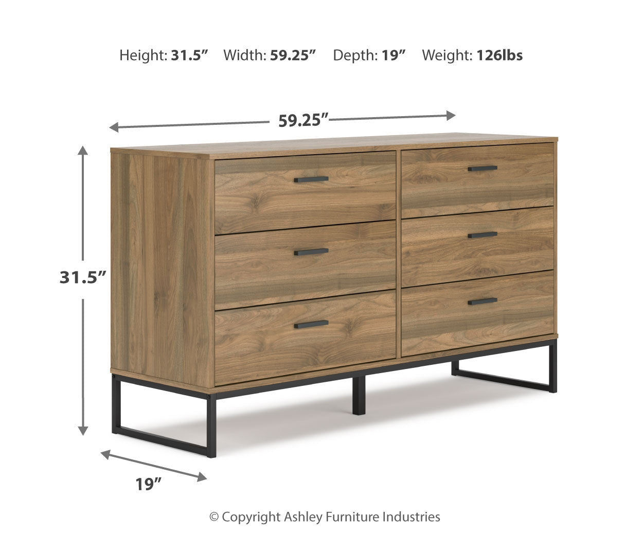 Deanlow Brown Panel Headboard Bedroom Set