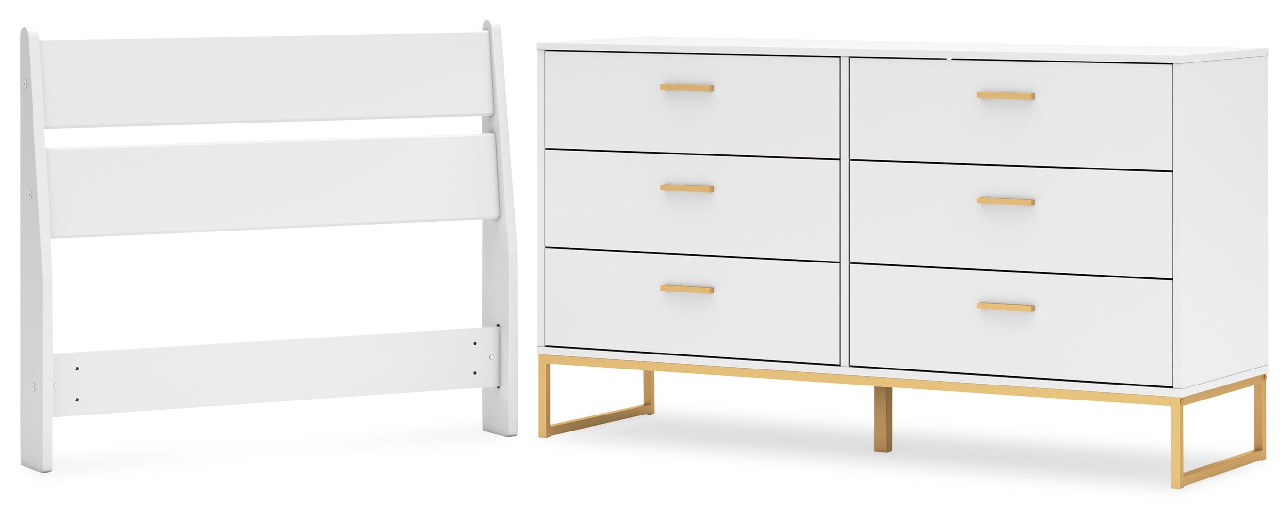 Socalle Twin Panel Headboard with Dresser