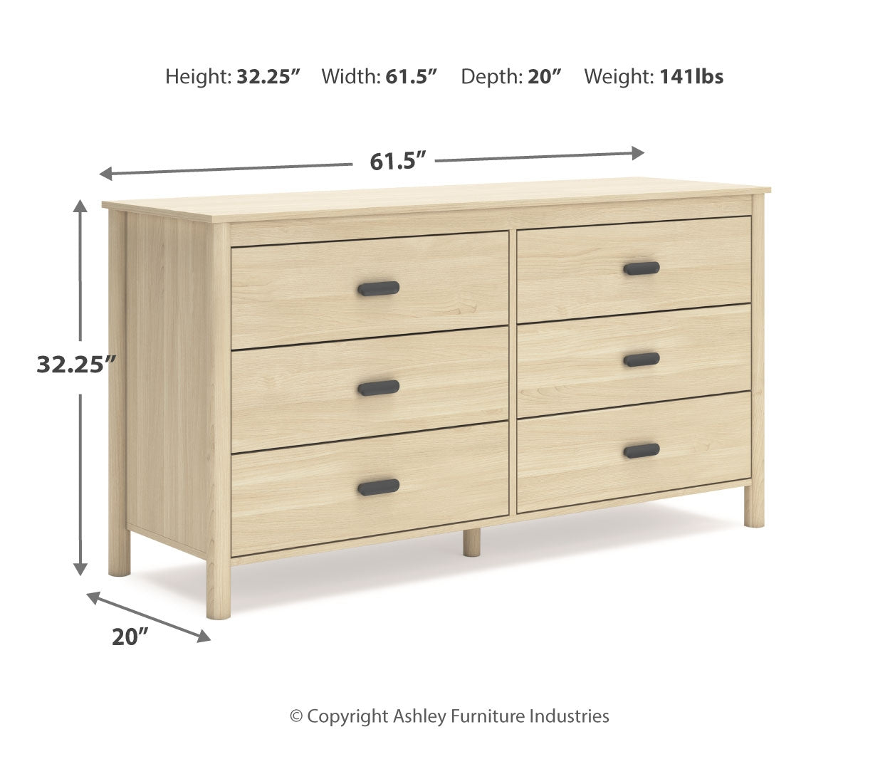 Cabinella Beige Panel Headboard Bedroom Set