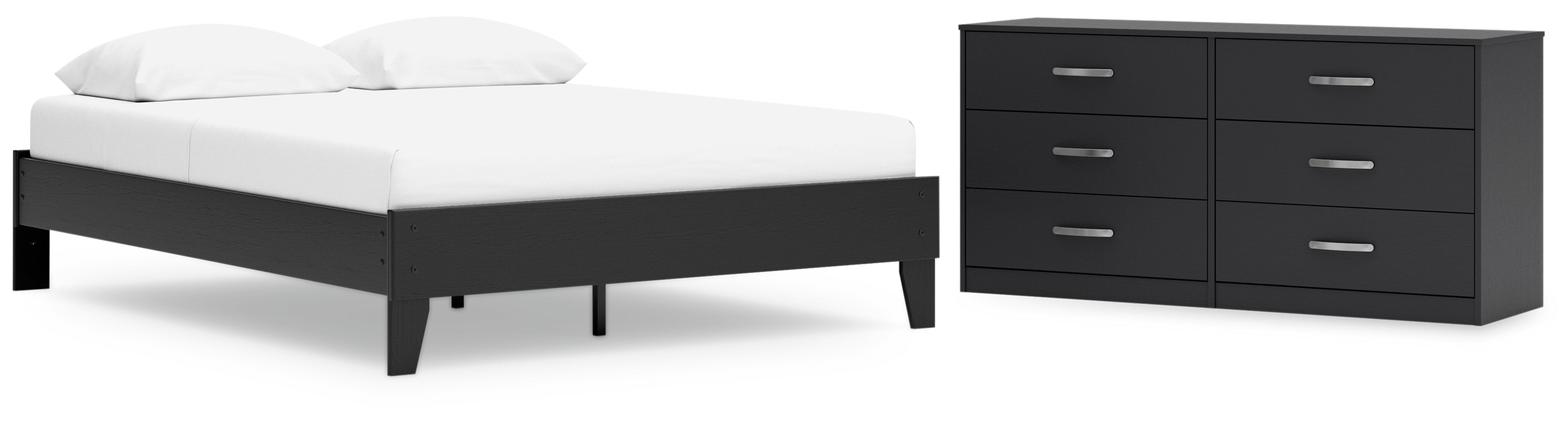 Finch Queen Platform Bed with Dresser