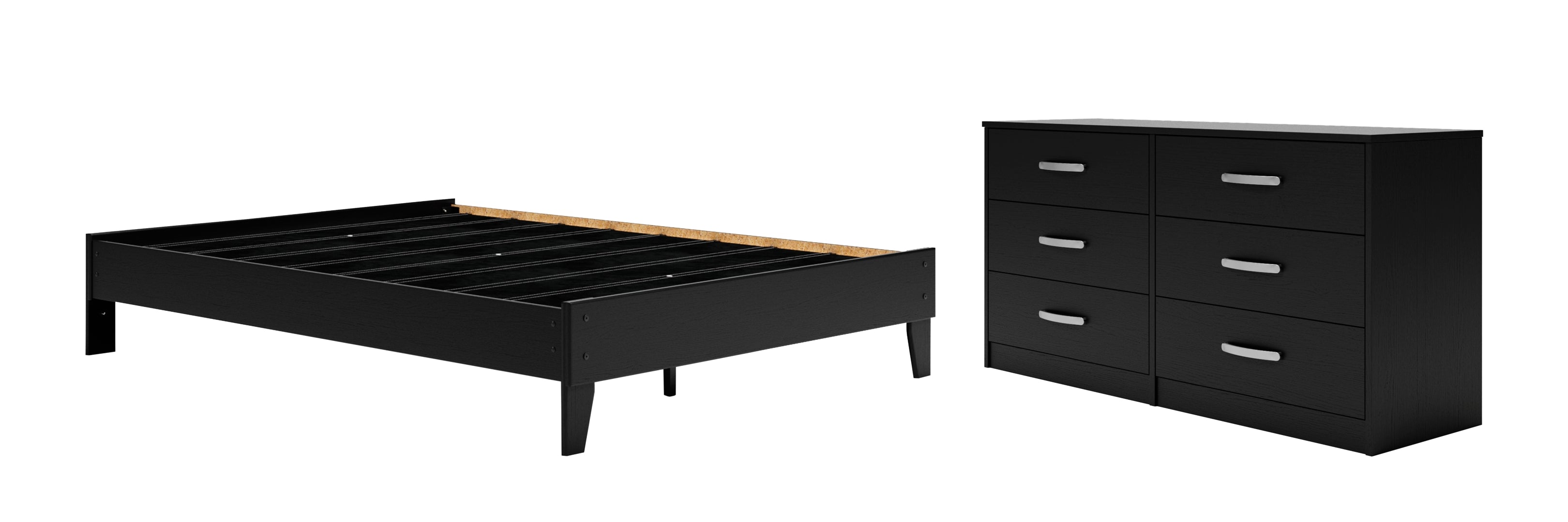 Finch Queen Platform Bed with Dresser I