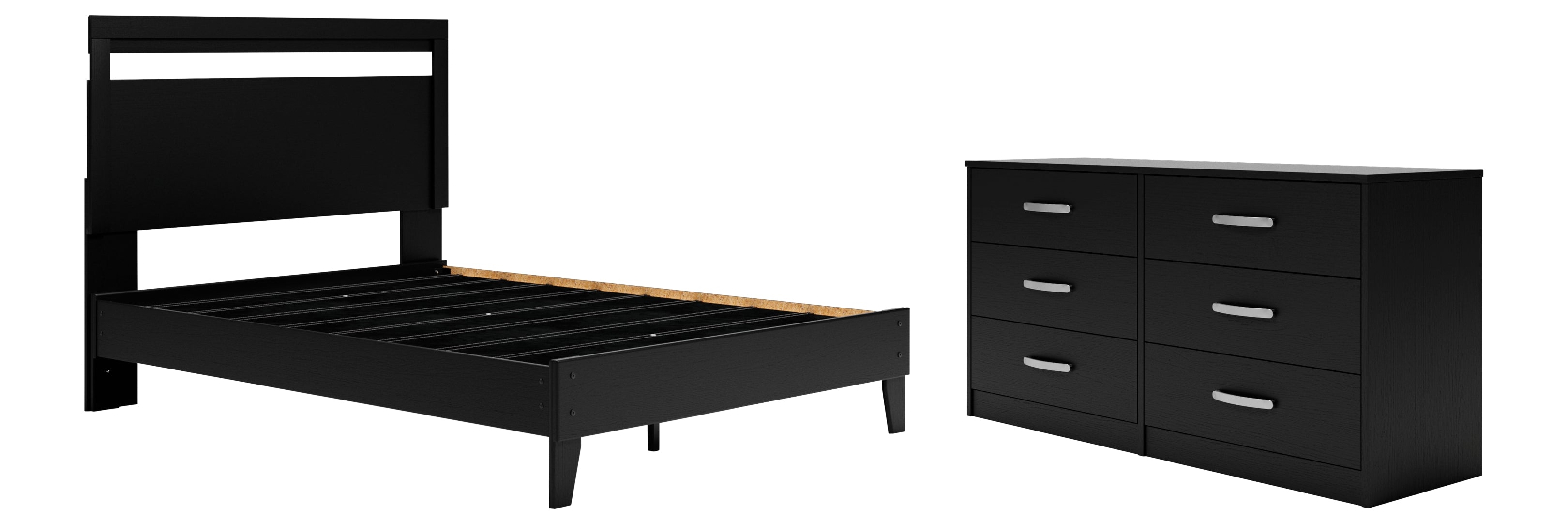 Finch Queen Panel Platform Bed with Dresser I