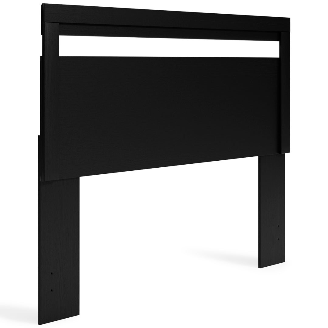 Finch Black Panel Headboard Bedroom Set