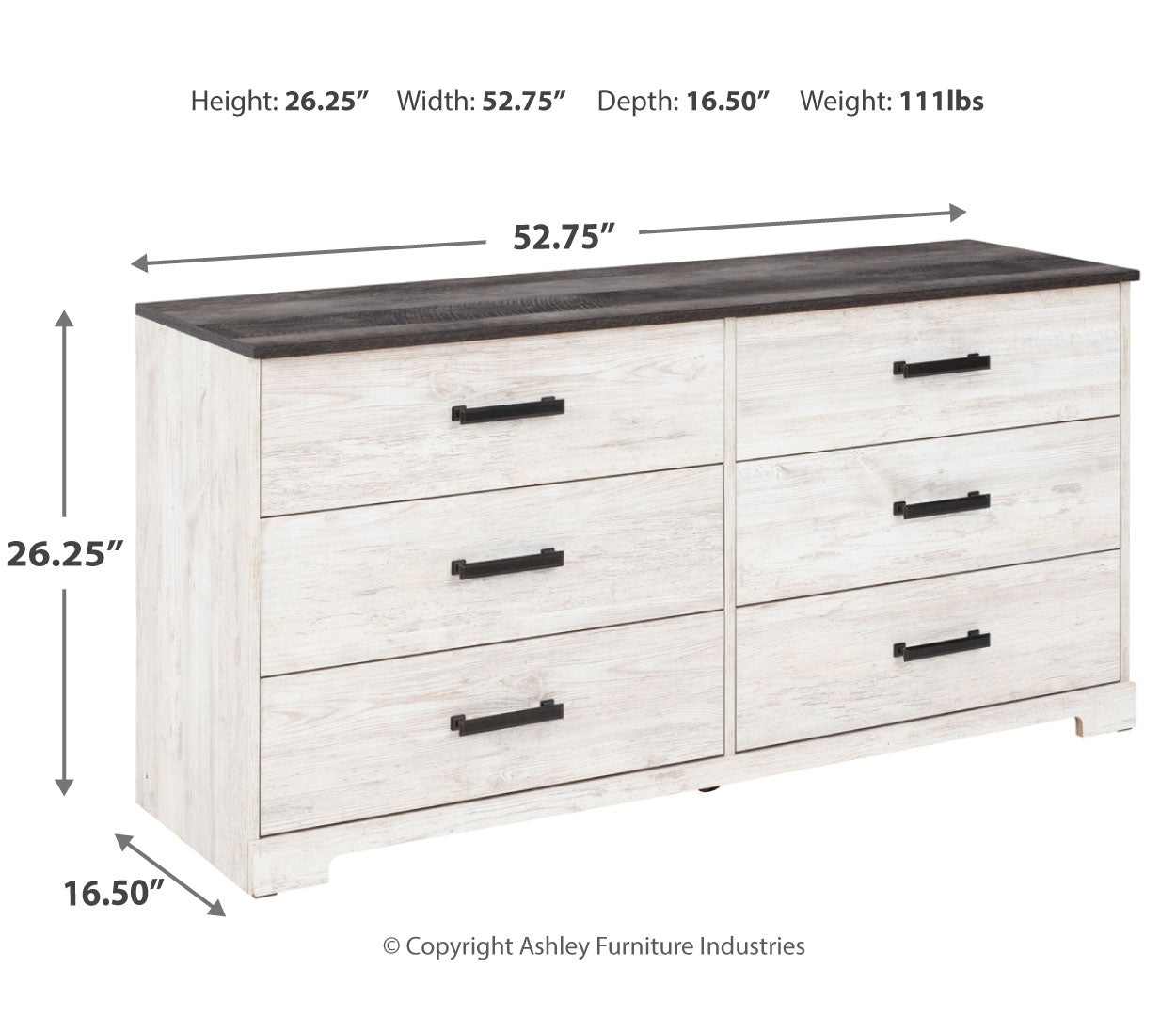 Shawburn Six Drawer Dresser