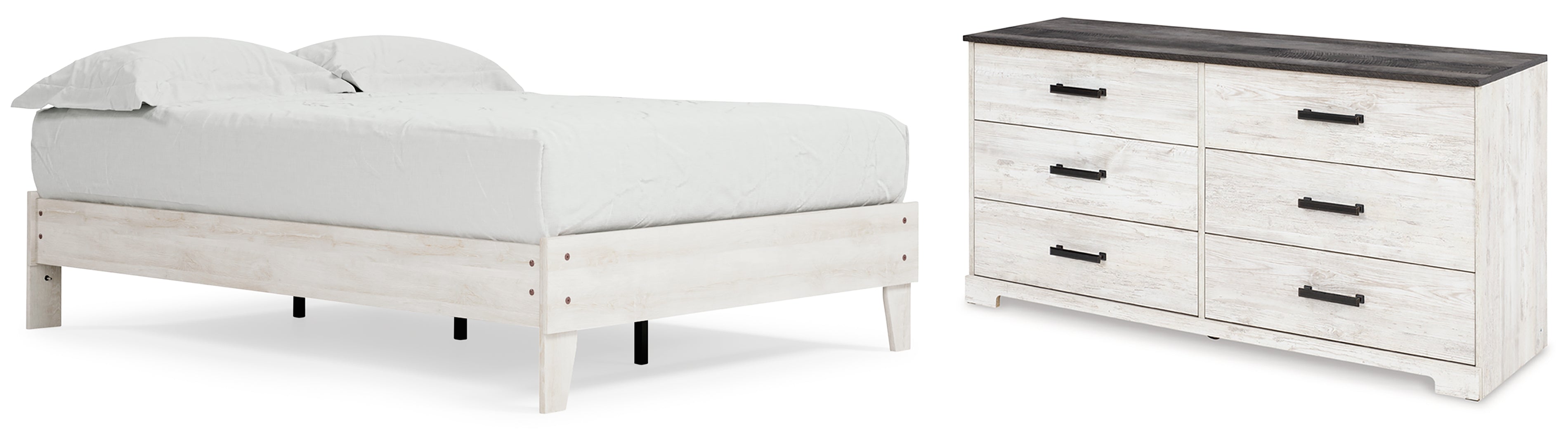 Shawburn Full Platform Bed with Dresser III