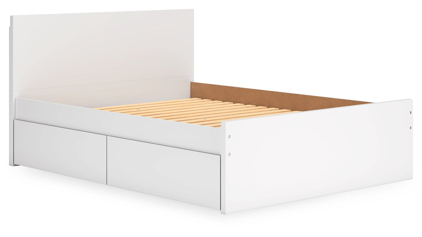 Onita Panel Platform Bed with 2 Side Storage