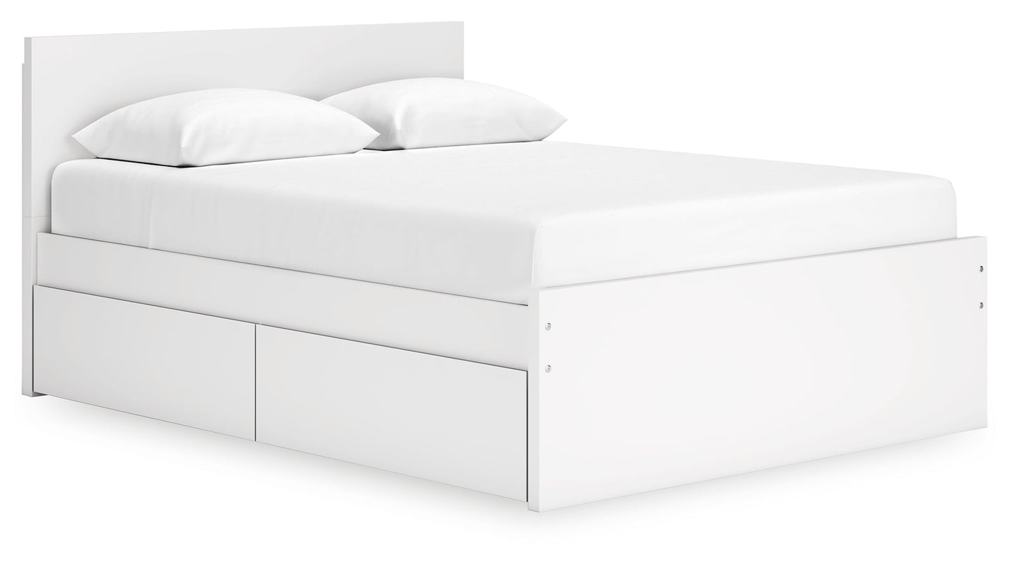 Onita Panel Platform Bed with 2 Side Storage