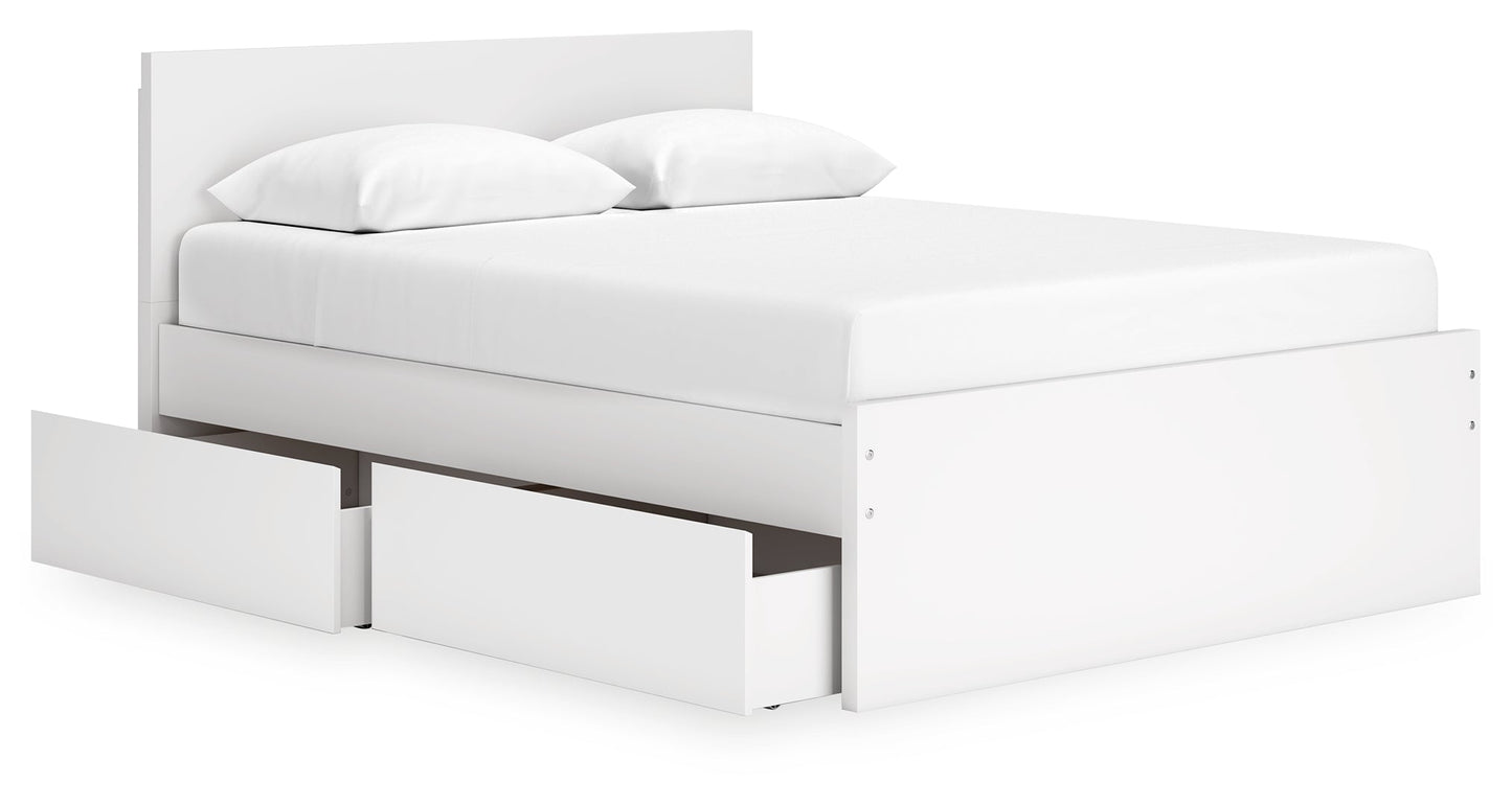 Onita Panel Platform Bed with 2 Side Storage