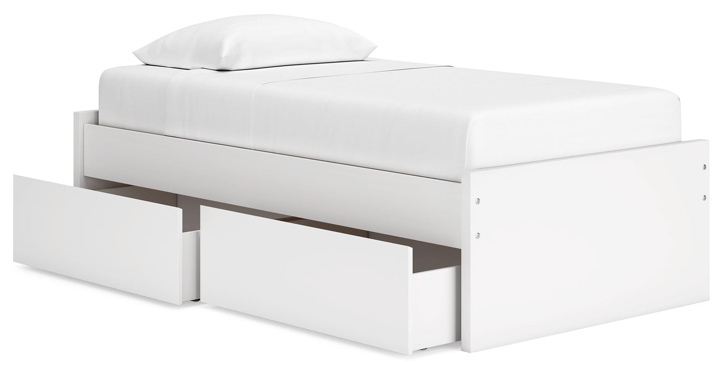 Onita Panel Platform Bed with 2 Side Storage