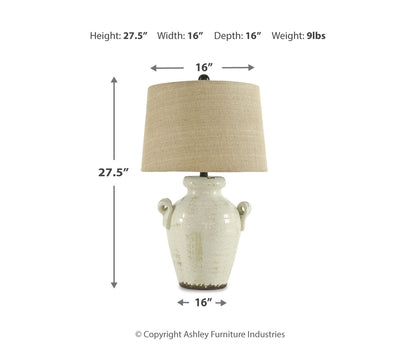 Emelda Ceramic Table Lamp (1/CN)