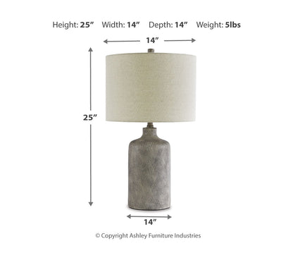 Linus Ceramic Table Lamp (1/CN)