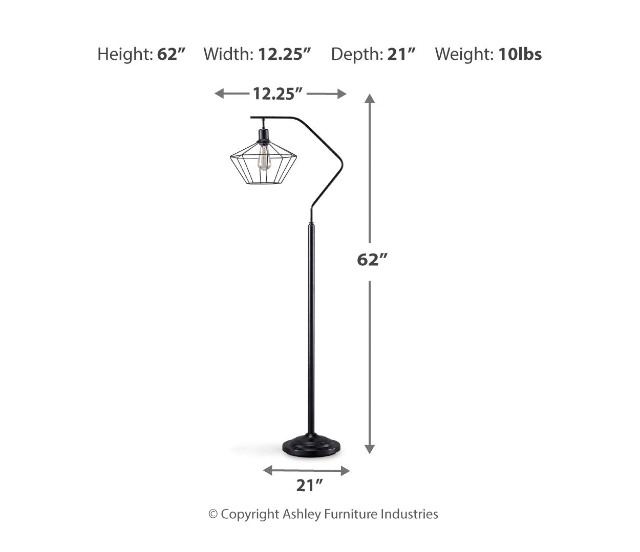 Makeika Metal Floor Lamp (1/CN)